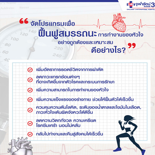 Cardiac Rehabilitation Program โปรแกรมการฟื้นฟูสมรรถนะการทำงานของหัวใจ