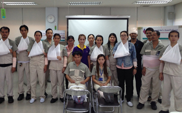 อบรมให้ความรู้เรื่องการปฐมพยาบาลเบื้องต้นและการช่วยฟื้นคืนชีพ(CPR) บริษัท เอ็น เอช เค พรีซิชั่น (ประเทศไทย) จำกัด